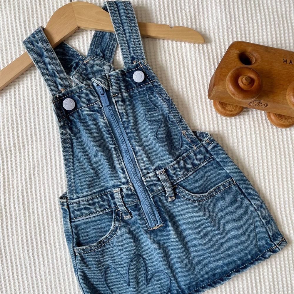 Denim Blue Kids Overall dress
